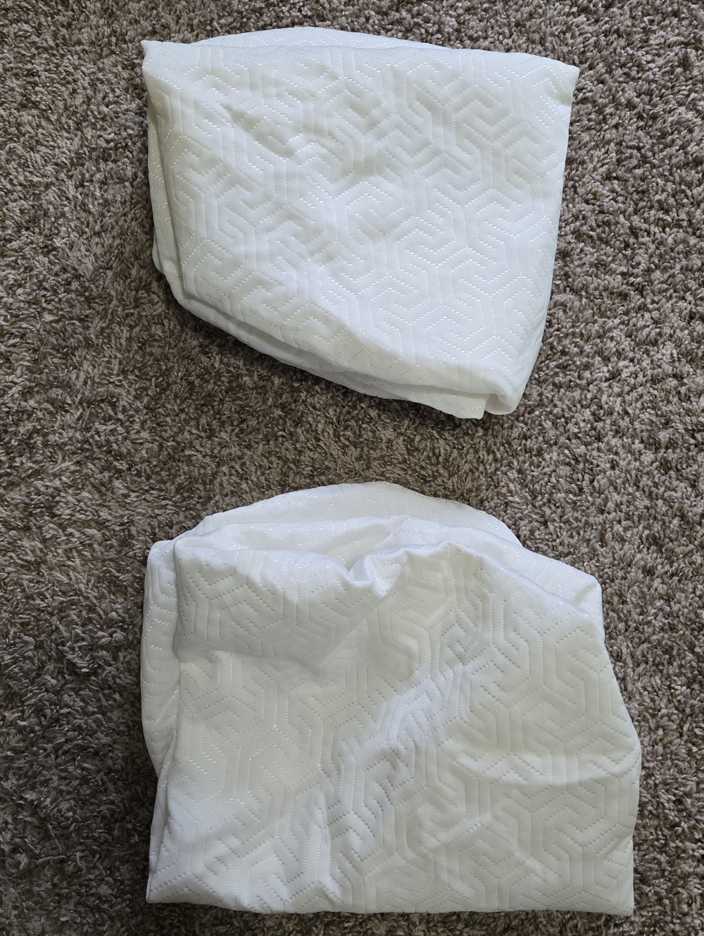Set Of 2 Nestig Mini Crib Matress Waterproof Covers